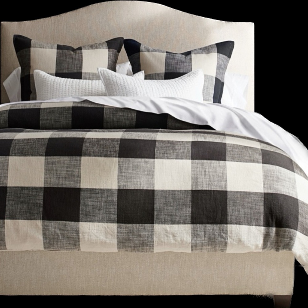 Full/Queen cotton duvet cover and Euro shams